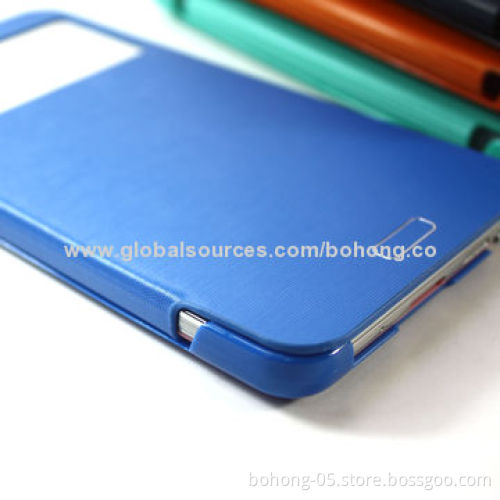 Folio Cases for Samsung N9000, Original Laminated PU Grain with Drawing Line Grain PC Bottom Mirror